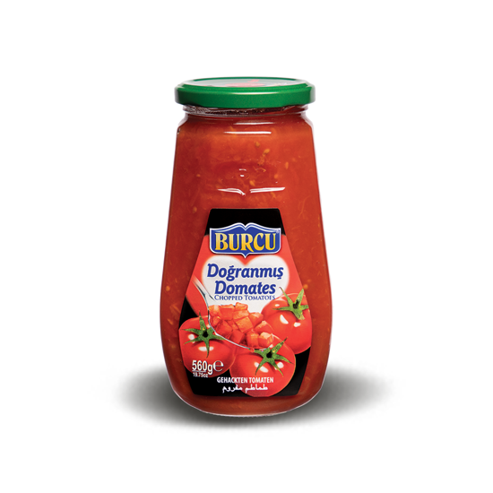 Burcu gehackte Tomaten 560g Glas