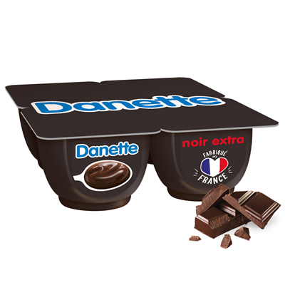 Danette Extra dunkle Schokoladen-Dessertcreme 4 x 125 g